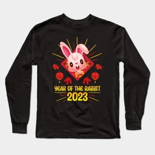 Good Luck Zodiac Happy Chinese New Year of the Rabbit Long Sleeve T-Shirt